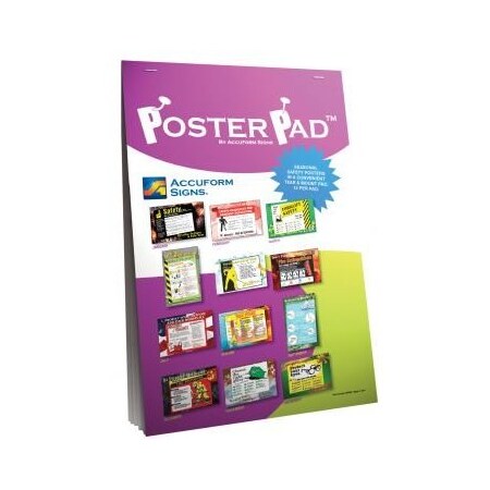 Accuform POSTER PAD SAFETY POSTERS 12 in x 18 in PST963 PST963